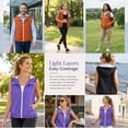 thumbnail image 6 of Husipze Women's Lightweight Softshell Vest Mesh Lined Full Zip Sleeveless Jacket for Running Hiking Travel Golf Breathable Outer Vest White XXXXL, 6 of 9
