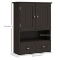thumbnail image 3 of kleankin Medicine Cabinet Over Toilet Storage Cabinet with Drawers, 3 of 10