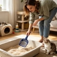 thumbnail image 7 of FEOLGEHLY Thickened Cat Litter Scoop, Plastic Litter Scoop, Cat Poop Scooper, Cat Scooper For Litter Box, Under 5$ Cat Scooper, Pet Waste Scoop Cat Litter Shovel Pet Cleaning Tool (Dark Blue), 7 of 7