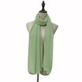 thumbnail image 4 of Mifelio Head Scarf for Women's Hair Women Chiffon Hijab Scarf Long Hijabs Scarves Muslim Scarf Hijab Hijab Shawl Head Scarf Green One Size, 4 of 4