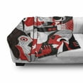 thumbnail image 2 of Abstract Woman Soft Flannel Fleece Throw Blanket, Human Faces Illustrated in a Creative Design, Cozy Plush for Indoor and Outdoor Use, 70" x 90", Vermilion Charcoal Grey, by Ambesonne, 2 of 5