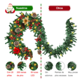 thumbnail image 4 of Guirnalda Navidad 2.7m Con Piñas Bayas Rojas 50 Luces Led Xtellar multicolor, 4 of 4