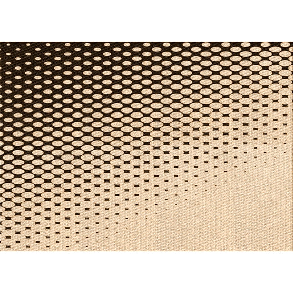 Ahgly Company Indoor Rectangle Patterned Golden Blonde Gold Area Rugs, 2' x 3'