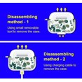 thumbnail image 3 of for AirPods Pro Case, for AirPods Pro Cover, Eucalyptus Floral Protective Clear AirPods Pro Case with Luxe Metal Ring Designed for Girls Women, 3 of 7