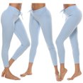 thumbnail image 3 of Babysbule Women High Waist Yoga Pants Sport Trousers Women's Drawstring High Waist Stretch Strethcy Fitness Leggings Yoga Pants, 3 of 9