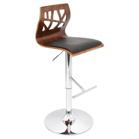 Folia Adjustable Barstool - Brown/Black