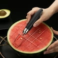 thumbnail image 4 of Mlkoz Kitchen Appliances, Trumpet Stainless Steel Watermelon Cutting Tool Fruit Watermelon Diced And Diced Cutting Tool, Men Gifts, 4 of 5