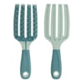 thumbnail image 5 of Unique Bargains 1 Pc Long Handle Hair Shampoo Brush for Head Massage 8.27"x2.76"x0.87" Green Blue, 5 of 6