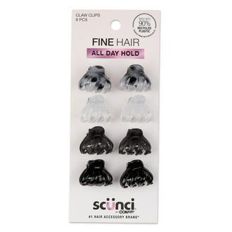 2 pack) Scuni Sincerely Jules Grey Ribbon Hair Clip 1 Count