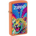 thumbnail image 1 of Zippo 46018 Slim Leopard Design Orange Matte Windproof Lighter, 1 of 7