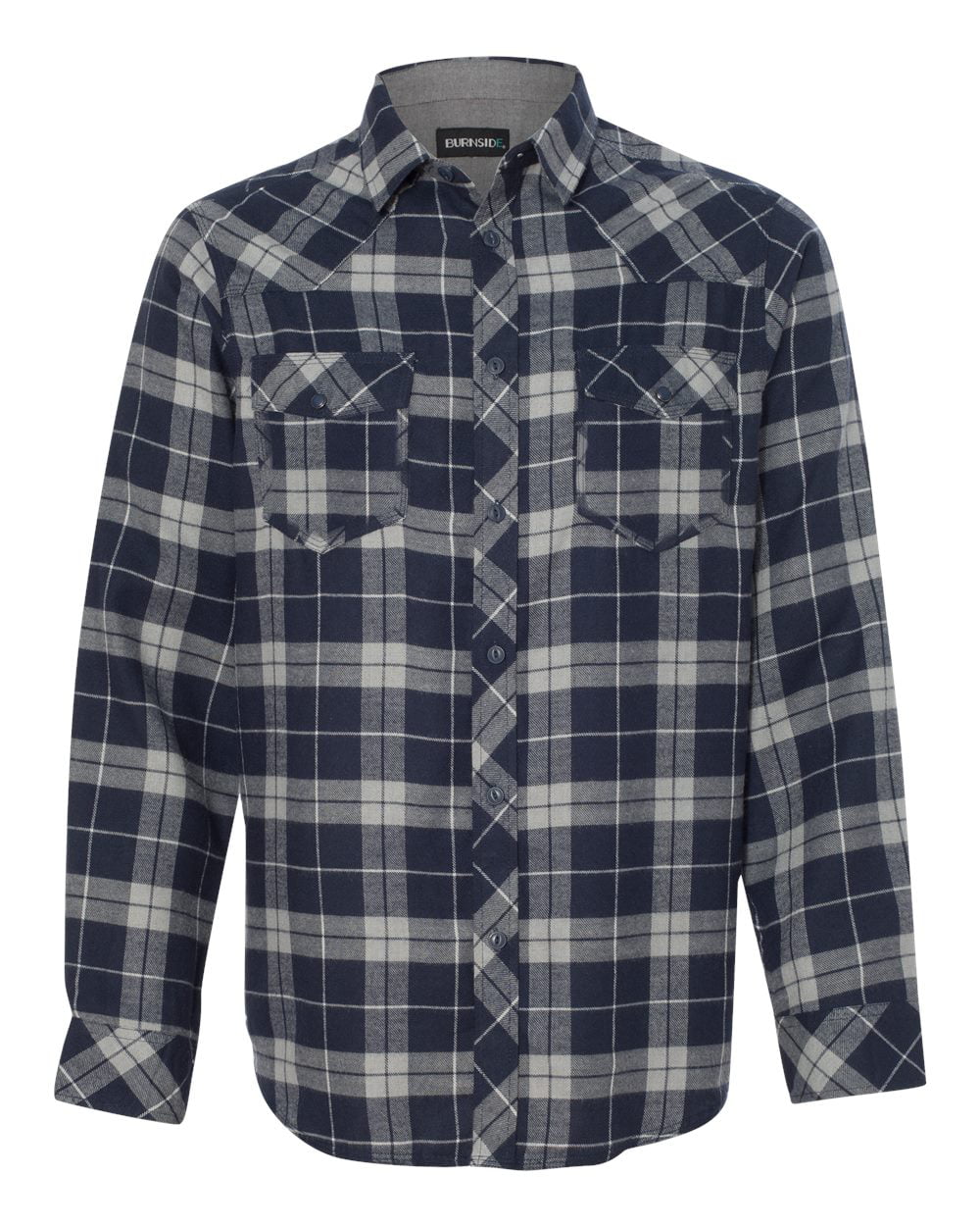 Burnside Men's Yarn-Dyed Long Sleeve Flannel Shirt
