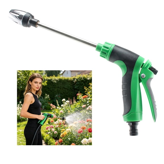 Naturace High Pressure Washer with Long Nozzle, 1/2" Pipe Handheld Power Washer With 360° Rotating ,3 Spray Modes for Car Wash,Garden,Floor, Watering