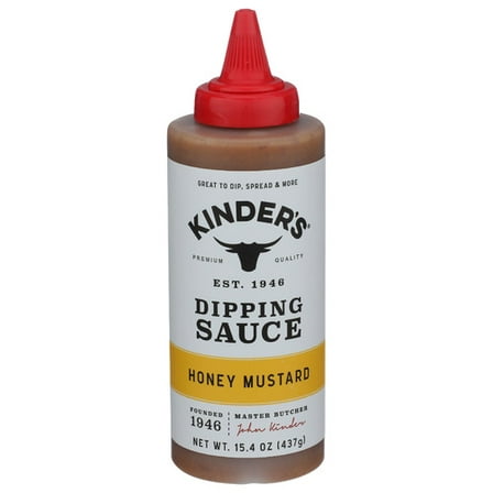 Kinders Honey Mustard Dipping Sauce 15.4 oz (Pack of 6)