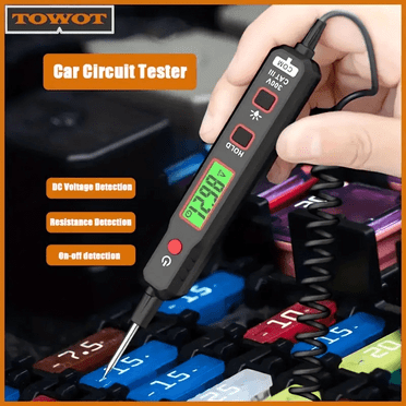 DEXIMRO Suitable for Current below 36V Smart Automotive Test Light, Circuit Tester with Sharp Probe ,Voltage Testerwith Light , Electric Test Pen for Car Battery Polarity Continuity Fuses