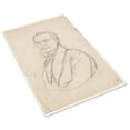 thumbnail image 3 of Print: Sketch Portrait Of A Man. Reclining Figures On Reverse, 3 of 4