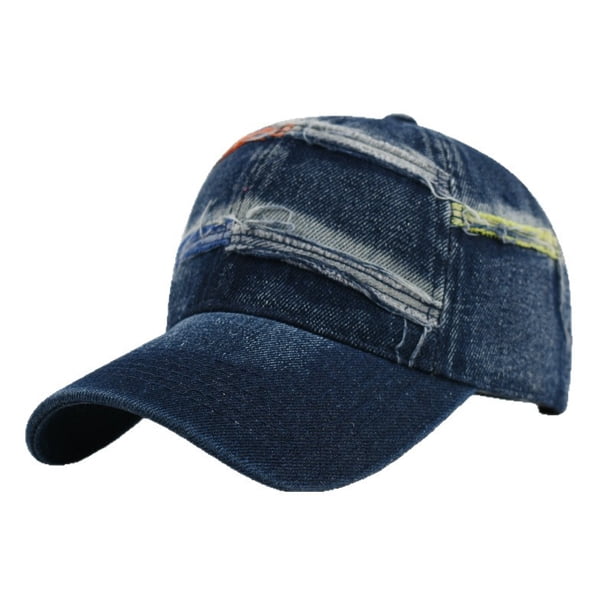 Gorra de béisbol unisex, vaquera lavada, algodón desgastado