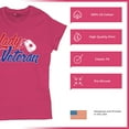 thumbnail image 6 of Lady Veteran T-Shirt Veteran's Day USA Military Honor Proud Army Mom Air Force Wife American Patriotic Women's Tee, 6 of 7