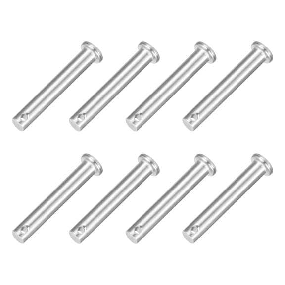 8Pcs 5/16" x 2" Single Hole Clevis Pins, 304 Stainless Steel Flat Head Pins