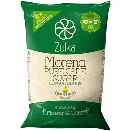 Zulka Pure Cane Sugar, 8 Lb (Best Natural Sugar For Coffee)