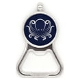 thumbnail image 1 of Modelo de vida marina, negro, blanco, pulpo Acero inoxidable Metal cerveza tapa sacacorchos, 1 of 3