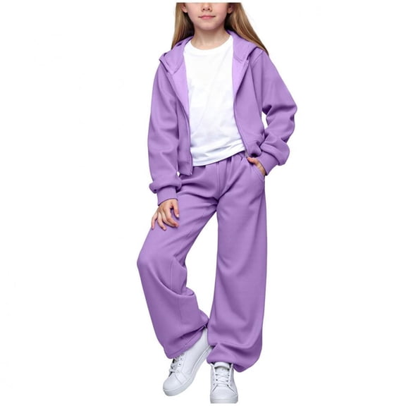 SONGGE Toddler Girls 2 Piece Hooded Tracksuit Soft Comfy Athletic Outfit Sets With Long Sleeve Tops And Pants For Play And Casual Cartoon Adorable Clothing Sets