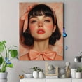 thumbnail image 4 of Qisvanset Framed Canvas Wall Art 12x16 Inch Pink Bow God Is Good Coquette Girly Bible Art, 4 of 5