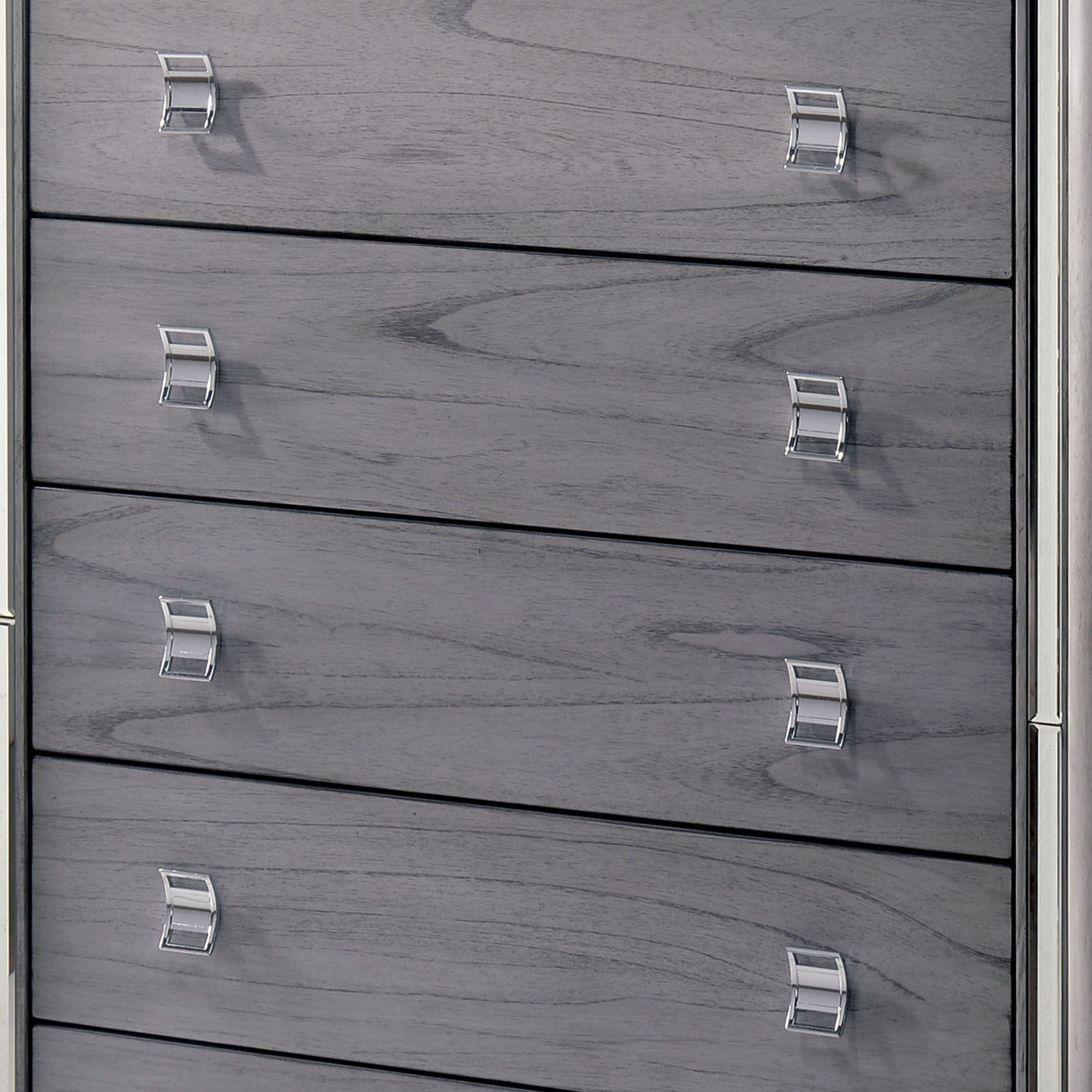Furniture of America Hariston Modern 5-Drawer Chest, Gray
