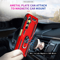 thumbnail image 2 of LeYi for Galaxy A 25 5G Phone Case, Sumsung A25 5G Case for Women with [2 Pack] Tempered Glass Screen Protectors, [Military-Grade] Ring Kickstand Phone Case Cover for Samsung Galaxy A25 5G, Red, 2 of 6