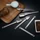 thumbnail image 5 of Juego de 6 cucharas medidoras, cucharas medidoras de acero inoxidable, cucharas medidoras de mango largo, cucharas medidoras de metal, 5 of 8