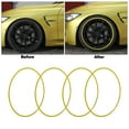 thumbnail image 4 of Wheel Rim Protector Guard Trim Rings for 18 Inch Hub Universal Self Adhesive ABS Rim Covers, 4 of 7
