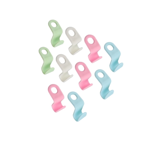 Perchas Toystoory 10 piezas resistentes para ahorrar espacio en armarios color mezclado