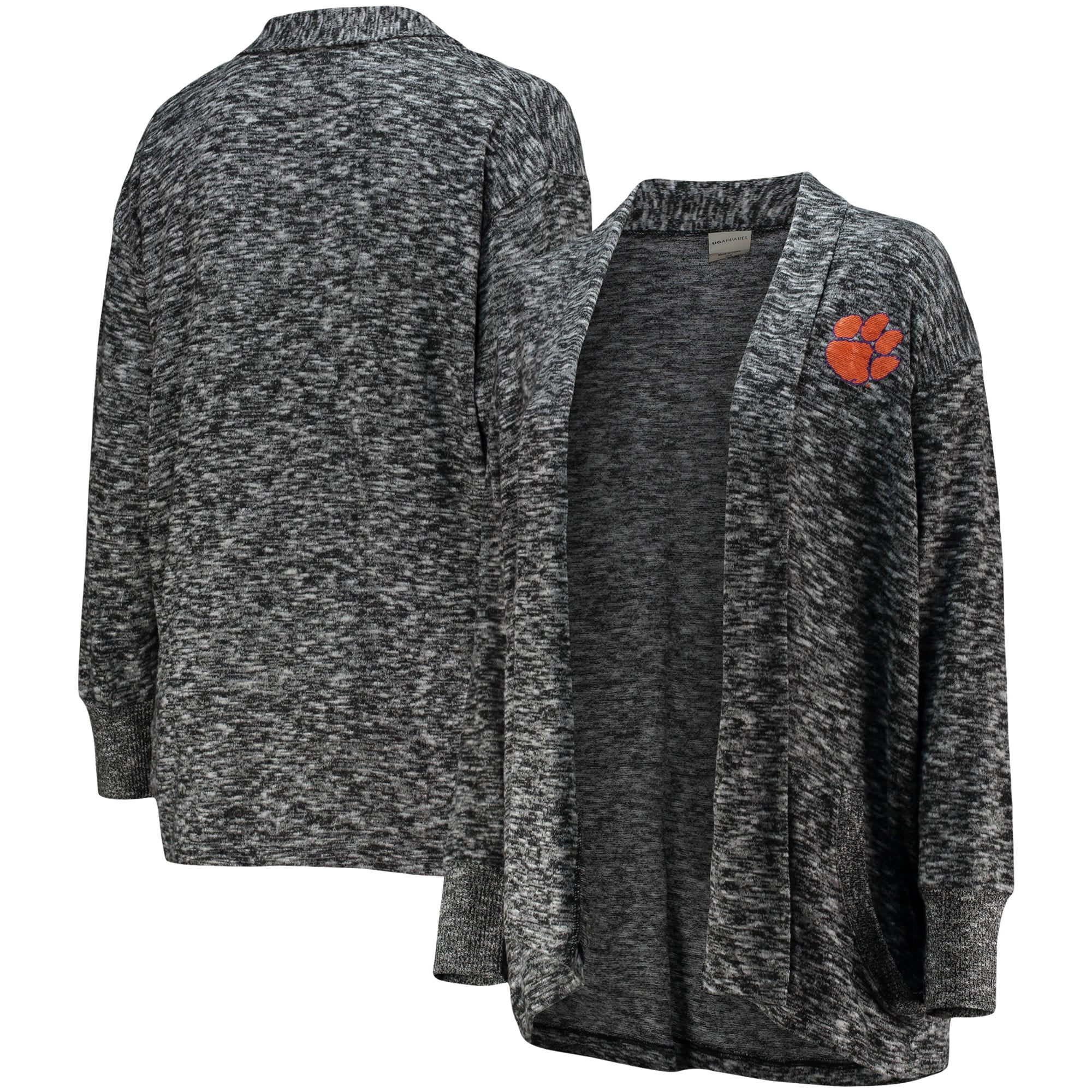 Women's Heathered Black Clemson Tigers 