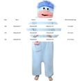 thumbnail image 3 of Family Matching Monster Onesie Silly Big Mouth Monster Outfit Fleece Hooded Soft Plush Jumpsuit For Adult And Kids, 3 of 7