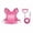 Pink#728, variant on Forestwhale Pet Harness Backpack with Leash 2-in-1 Reflective Dog Vest Adjustable Storage Harness for Outdoor Walking (10.63") Pink - S