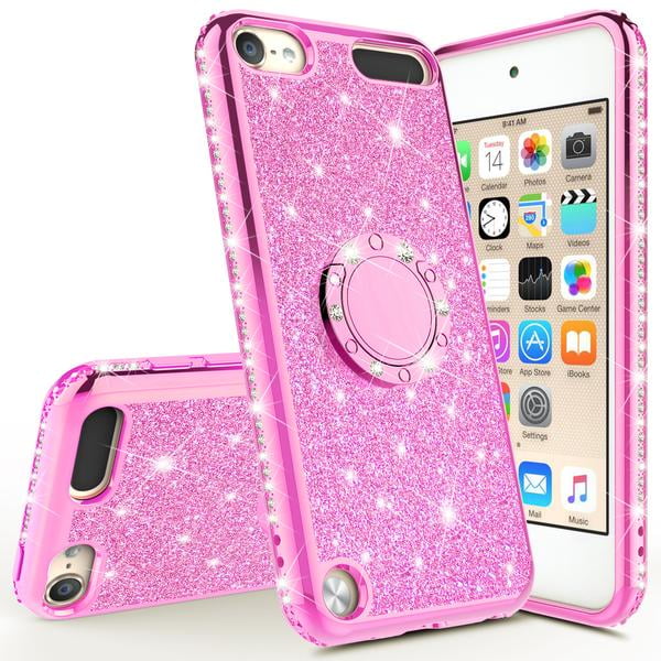 New Apple Ipod Touch 56th7th Generation Case Glitter Bling Ring Stand For Girl Women Hot