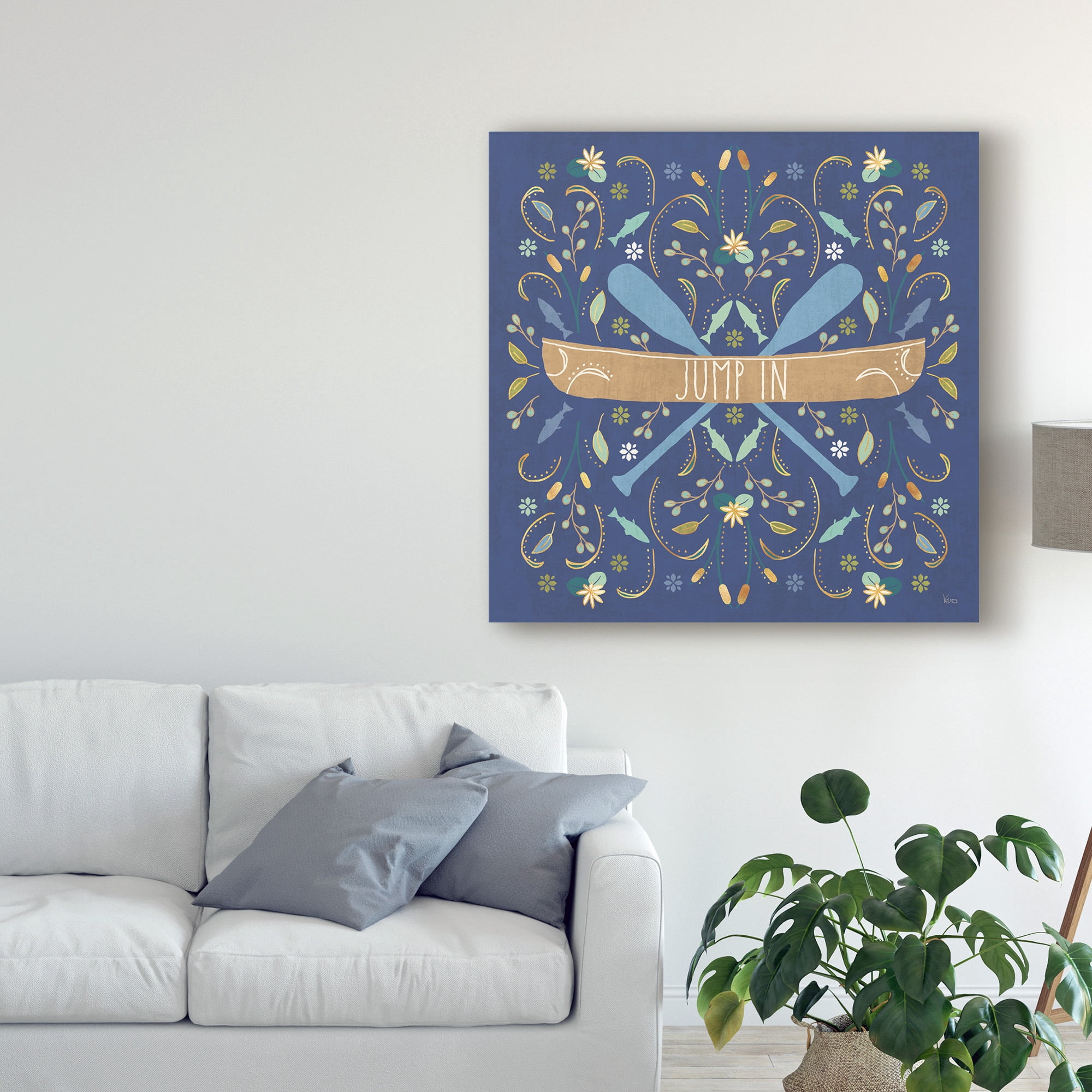 Trademark Fine Art 'Otomi Lake III Dark' Canvas Art by Veronique Charron