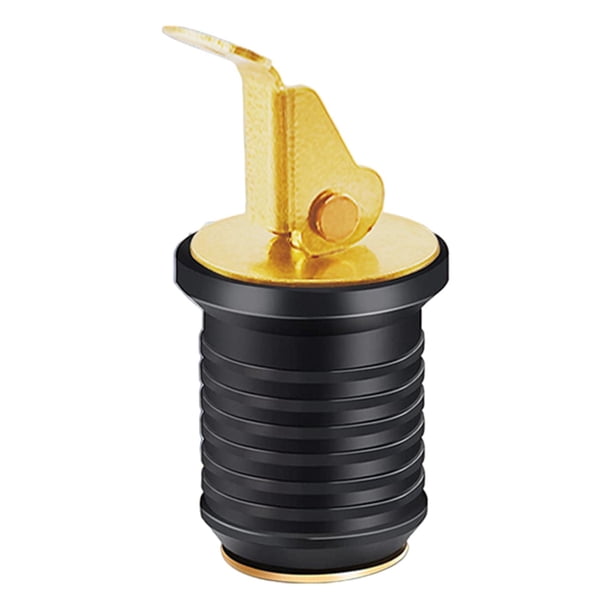 Mango de latón para desagüe de repuesto con mango de goma para barco estándar