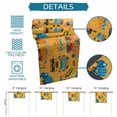 thumbnail image 6 of Orange Cartoon Truck Table Runner 90 Inches, Cute Engineering Vehicle Bed Runner Dresser Scarves Tabletop for Indoor Outdoor Parties/Ceremony/Banquet, 13" x 90", 6 of 9