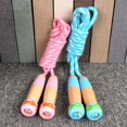 thumbnail image 1 of Ergonomic Design Tangle-Free Colorful Children Skipping Pope Wooden Handle Adjustable Length Jump Rope Sports Goods, 1 of 7