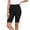 Black, variant on Bermuda Shorts for Women High Waist Pull On Stretch Jeggings Knee Length Side Slit Short,Navy Women's S-XXL