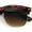 Tortoise - Brown, variant on Mens Half rim Rectangular Luxury Hipster Shade Sunglasses Black - Smoke