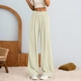 thumbnail image 2 of Pants for Women Mens Sweatpants plus Size Ladies Summer Pants Yoga Leggings for Tall Camp Sweat Women Trouser Casual Athletic Pocket Apparel Size Womens with Stripe Beige XL, 2 of 5