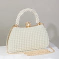 thumbnail image 3 of StyleSack  Pearl-Embellished Clutch Bag for Women, Elegant Vintage Evening Purse - Trendy Formal Handheld Crossbody Bag, 3 of 8
