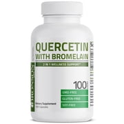 Bronson Quercetin and Bromelain, 100 Capsules