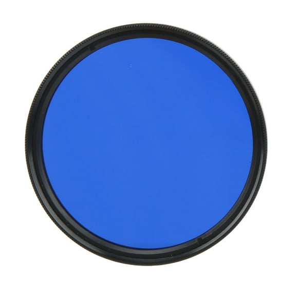 Digital Camera Filter, Portable High Definition Grinding Full Color Lens Filter 55mm Waterproof Optical Glass For Photograph Blue