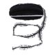 thumbnail image 4 of 50 yardas de cinta elástica con volantes, borde de cinta decorativa, volante de cinta decorativa negro, 4 of 7