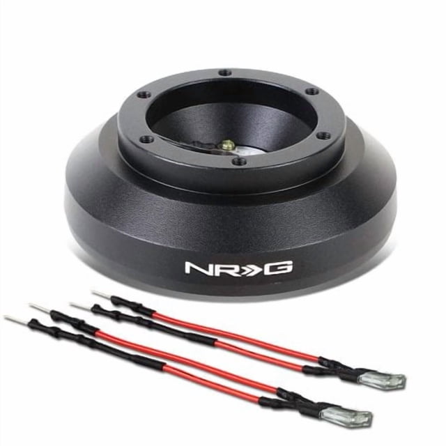 NRG Innovations NRG-SRK-178H Racing Style Steering Wheel Quick Release Short Hub Adapter, 6 X 70mm Bolt Pattern, Black Body