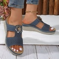 thumbnail image 6 of Platform Flip Flops for Women: Comfortable Sandals for Women Walking Summer Slip on Bunion Sandals Women's Wedge Sandals Platform: Comfortable Dressy Summer Casual Low Heels Women Sandals, 6 of 8