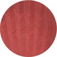 thumbnail image 1 of Ahgly Company Indoor Round Patterned Ferrari Red Area Rugs, 3' Round, 1 of 6