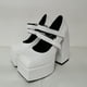 thumbnail image 4 of Zapatos de punta cuadrada para mujer, tacón muy alto, tacón grueso, sexy, para banquete Wmkox8yii  hfjk3821, 4 of 8